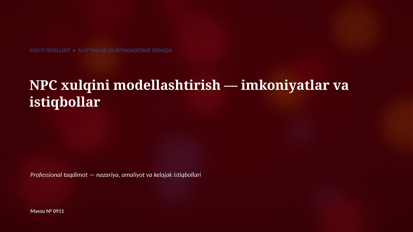 SUN'IY INTELLEKT