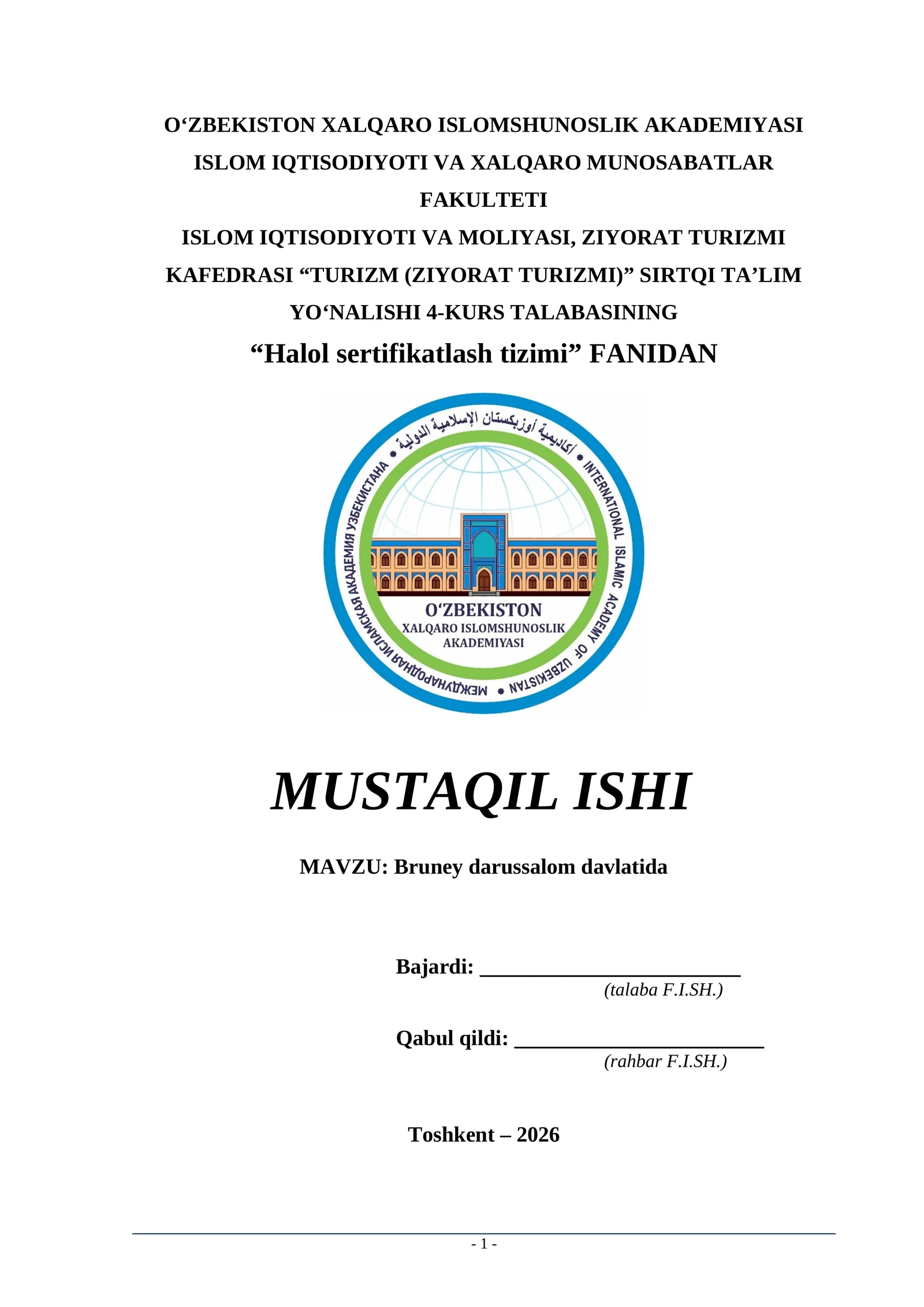 Bruney darussalom davlatida