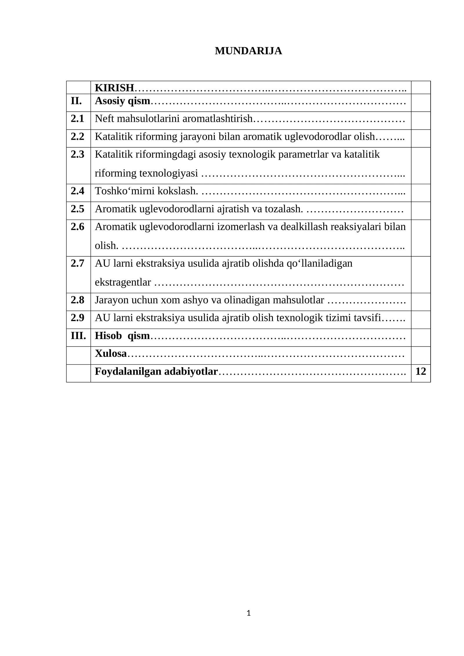 Koks smolasidan gaz kondensatidan benzinning riforming fraksiyasi