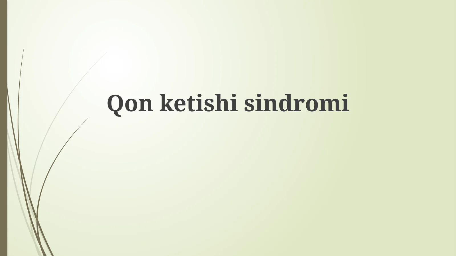 Qonketishisindromi