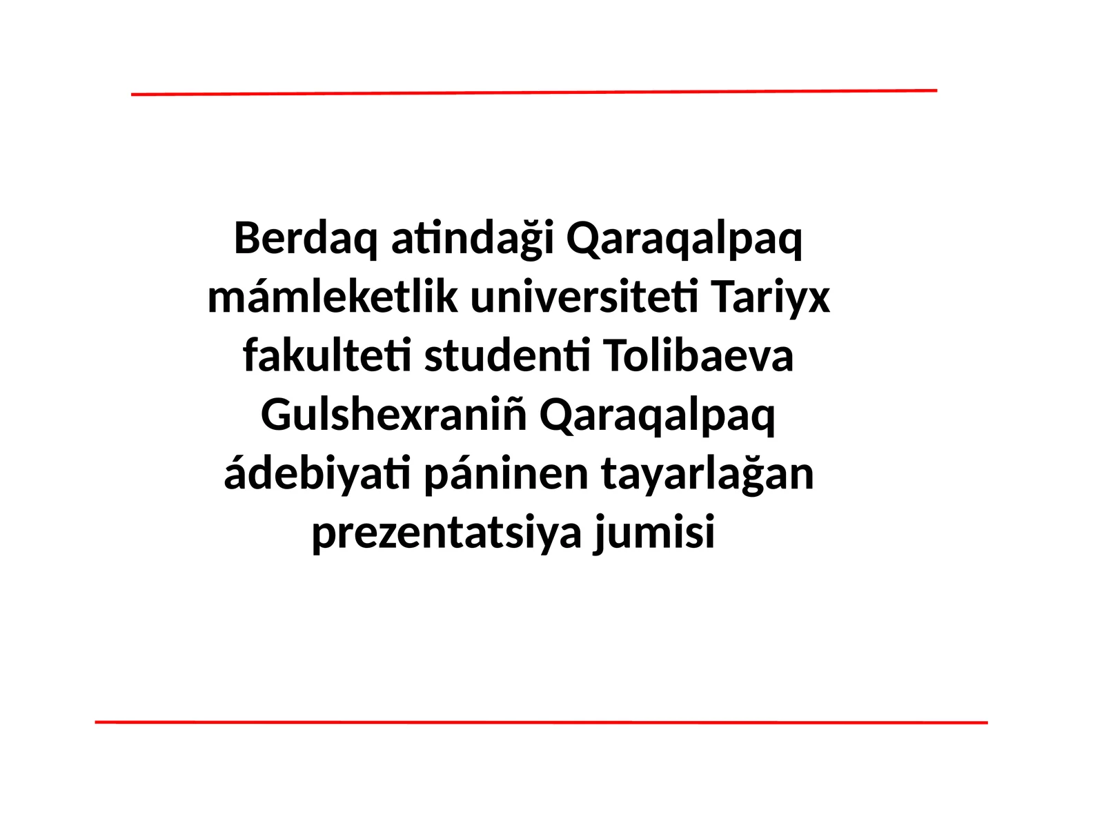 Berdaq Qarqabay ulı she'iri