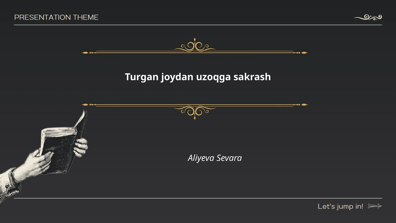 Turgan joydan uzoqga sakrash