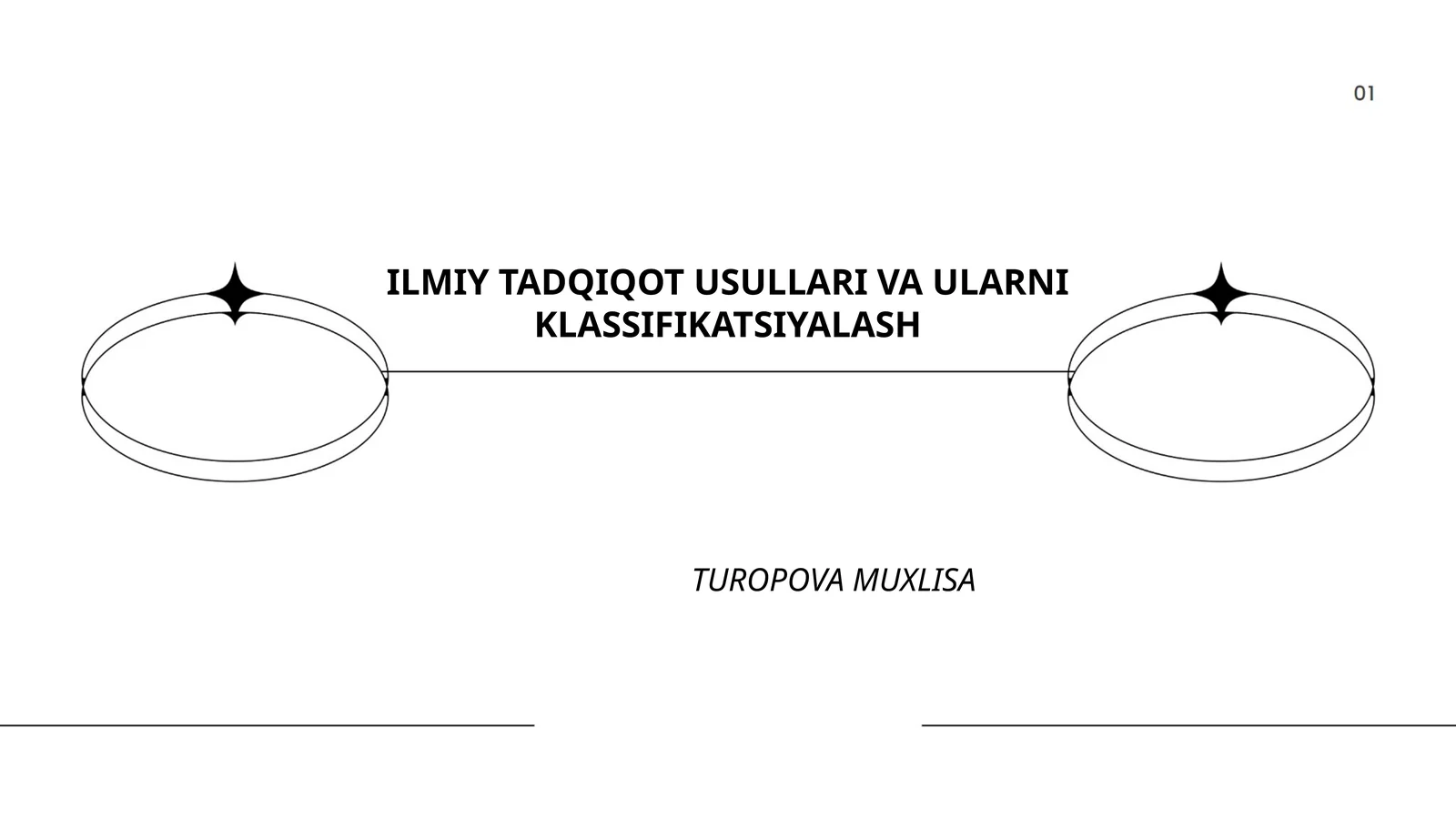 ILMIY TADQIQOT USULLARI VA ULARNI KLASSIFIKATSIYALASH