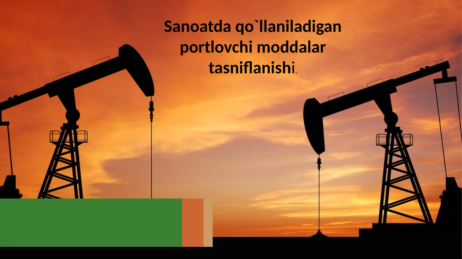 Sanoat portlovchi moddalari