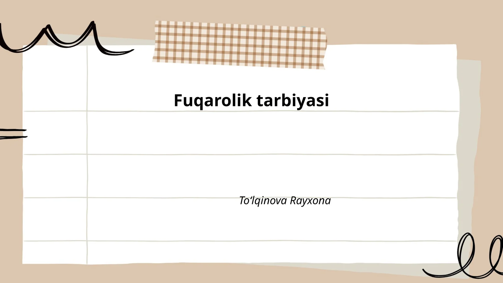 Fuqarolik tarbiyasi
