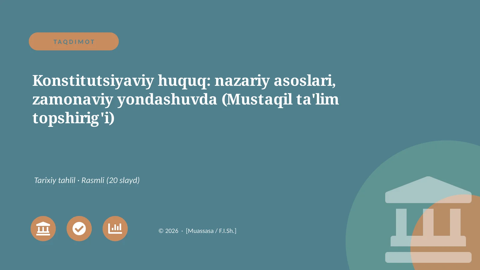 Konstitutsiyaviy huquq: nazariy asoslari, zamonaviy yondashuvda