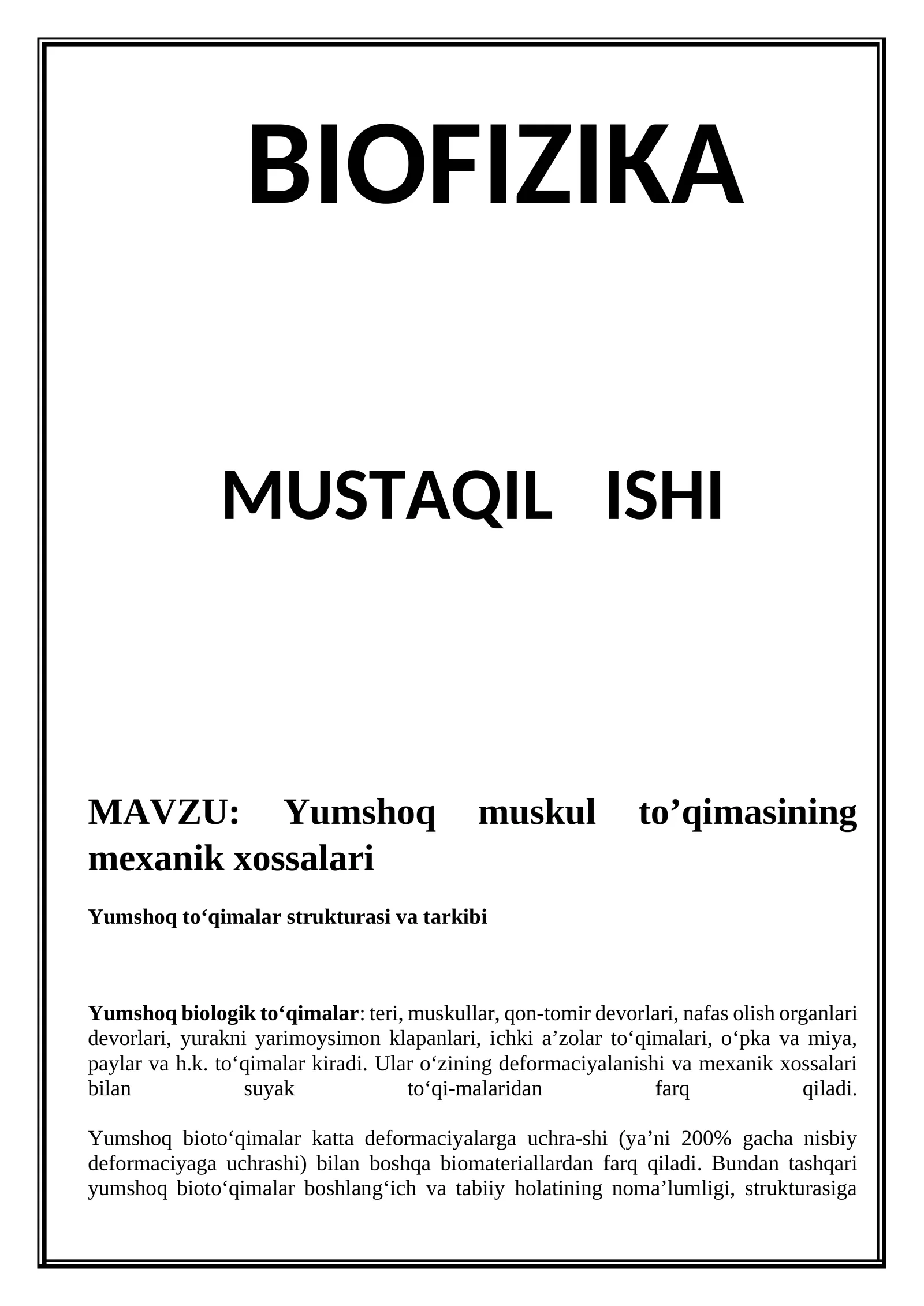 BIOFIZIKA