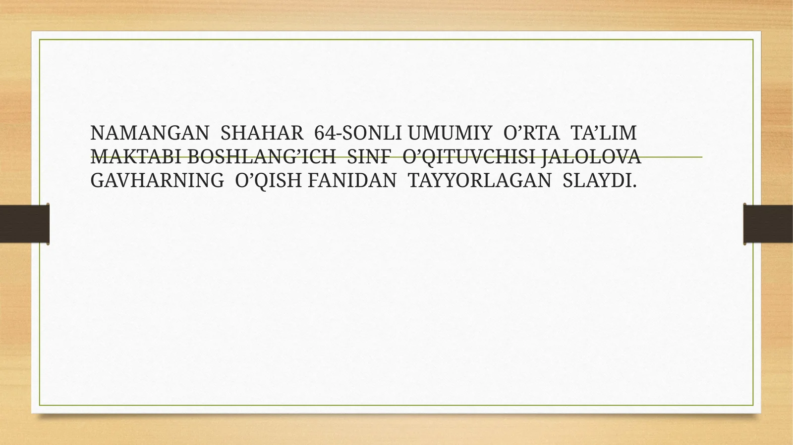 NON QAYERDAN KELADI?(QAMBAR O’TAYEV)