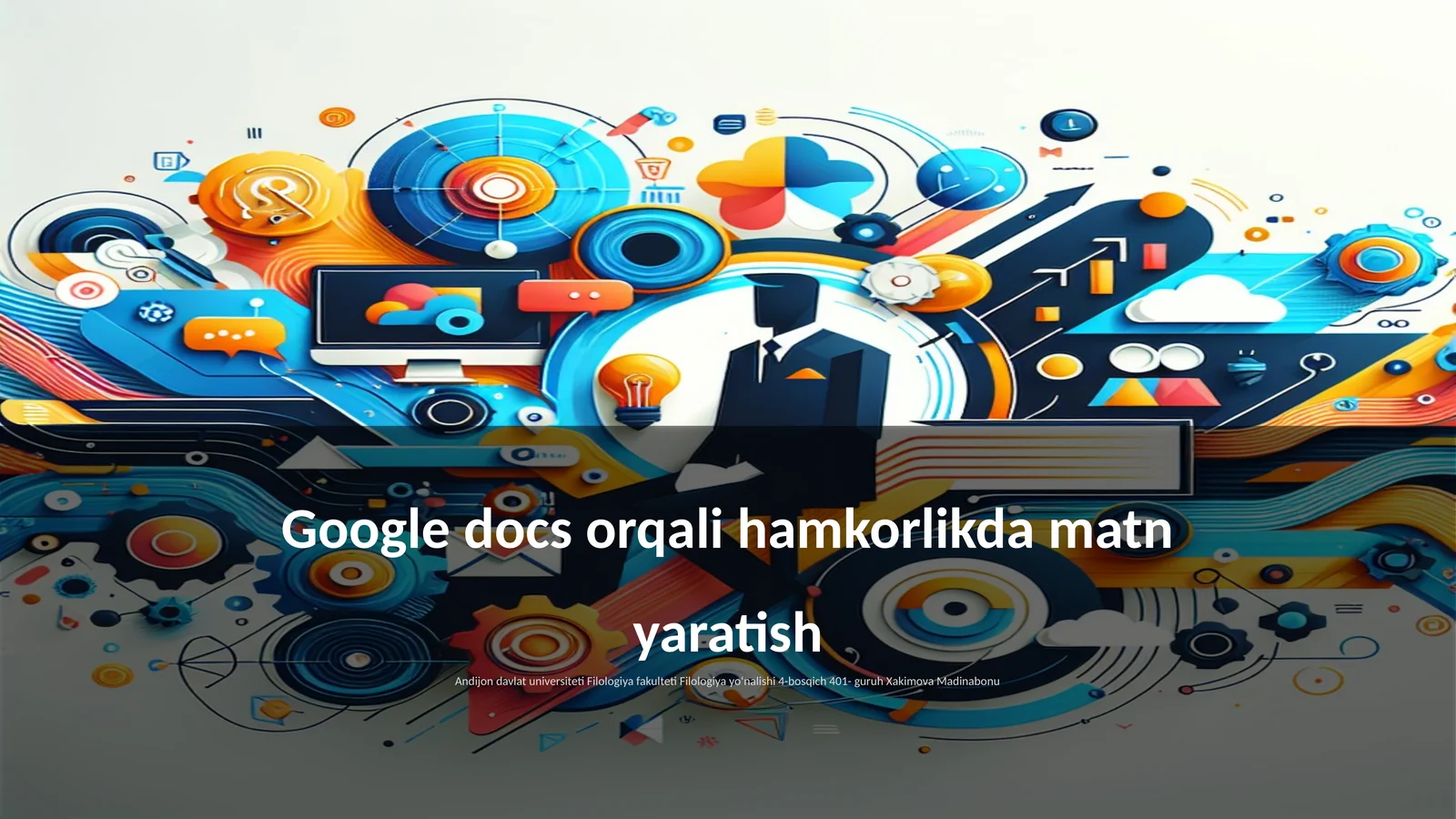 Google docs orqali hamkorlikda matn yaratish