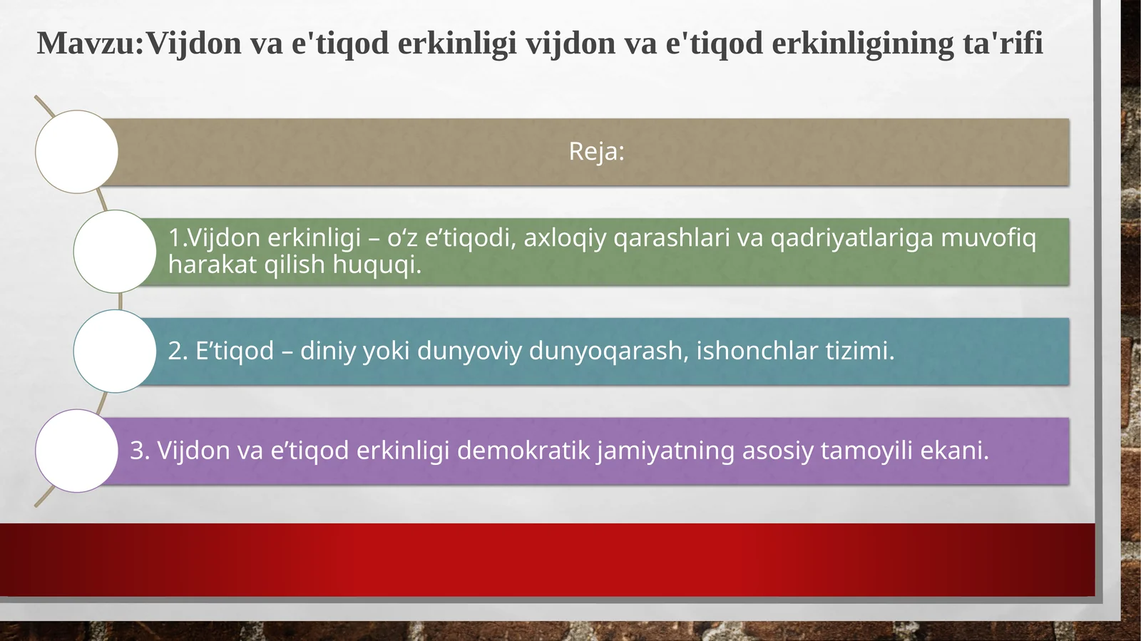 Vijdon va e'tiqod erkinligi