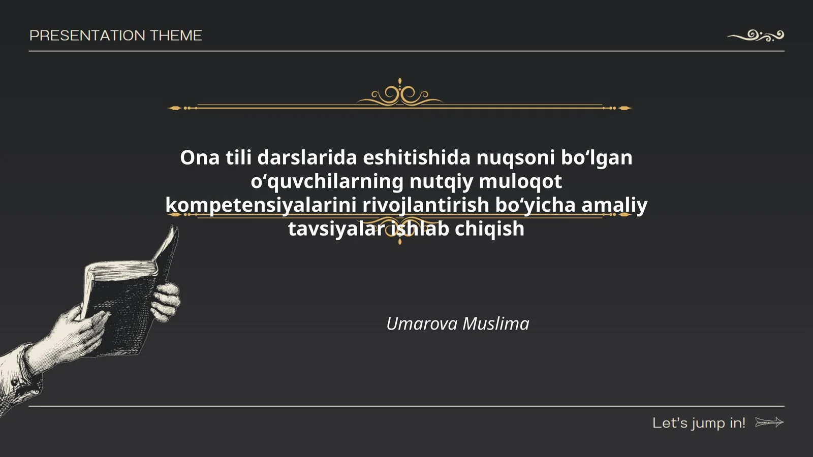 Ona tili darslarida eshitishida nuqsoni boʻlgan oʻquvchilarning nutqiy muloqot kompetensiyalarini rivojlantirish boʻyicha amaliy tavsiyalar ishlab chiqish