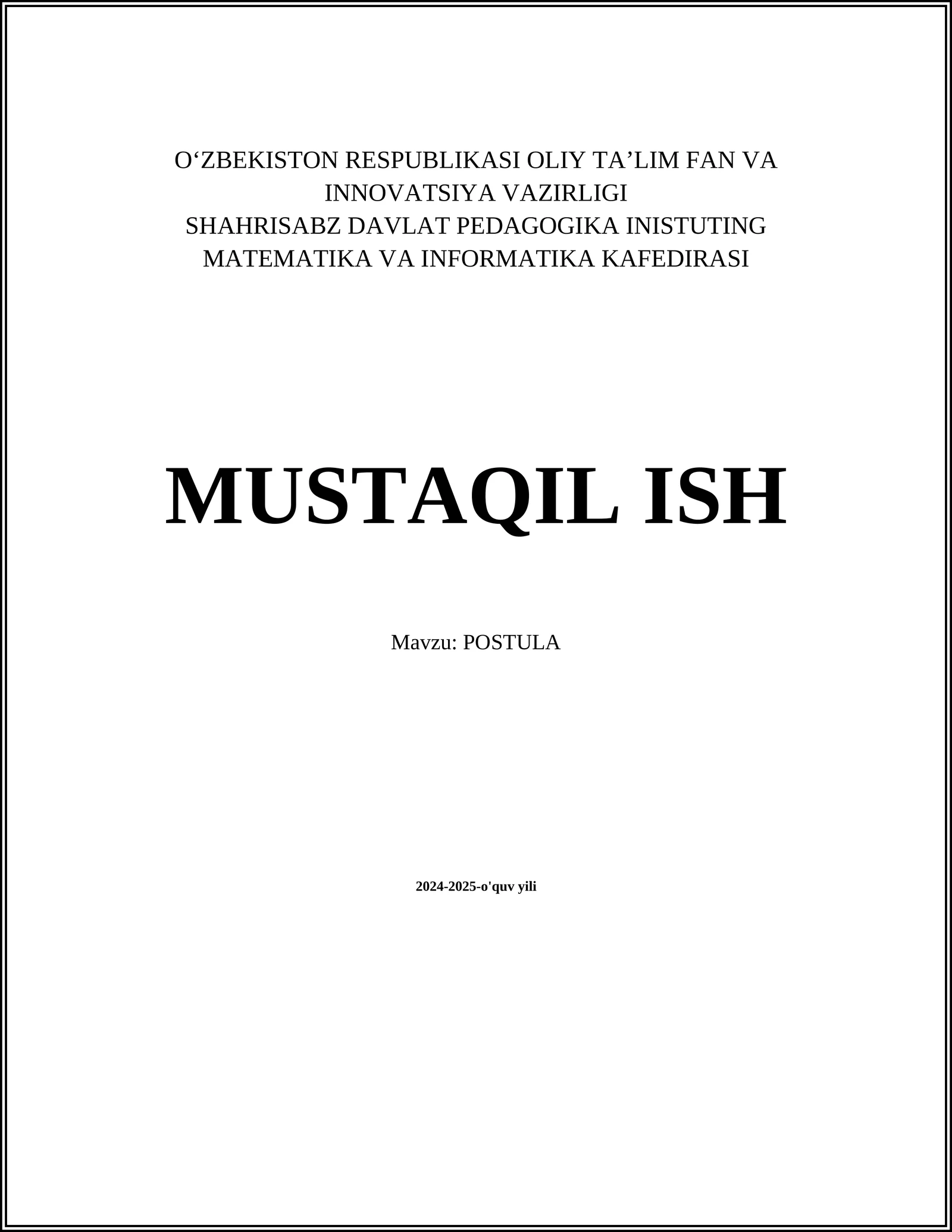 POSTULA