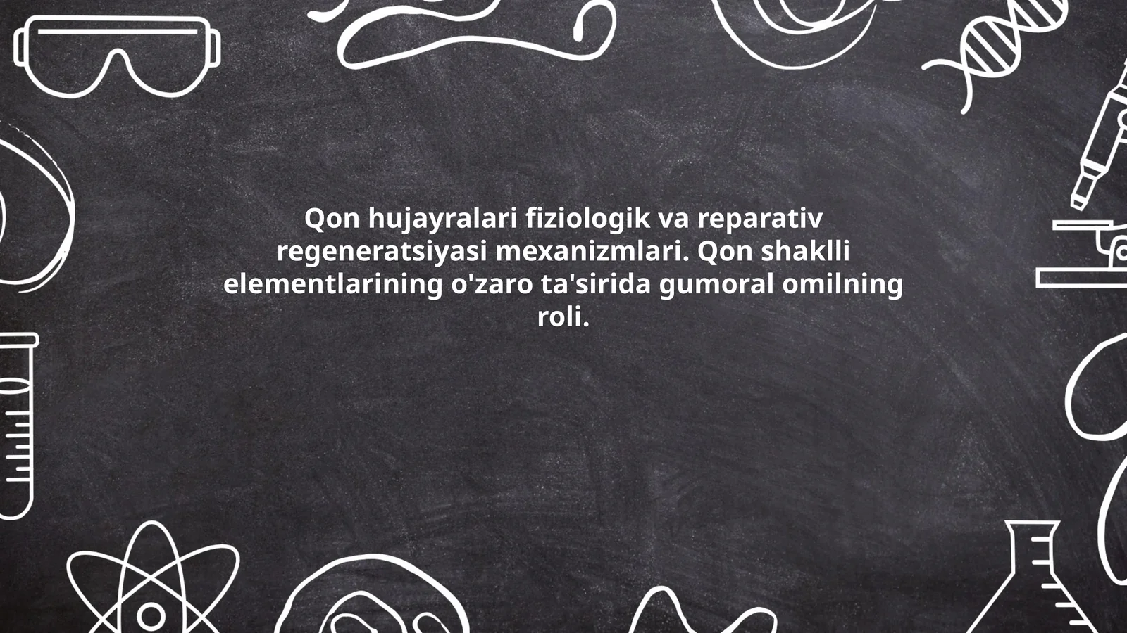 Qon hujayralari fiziologik va reparativ regeneratsiyasi mexanizmlari