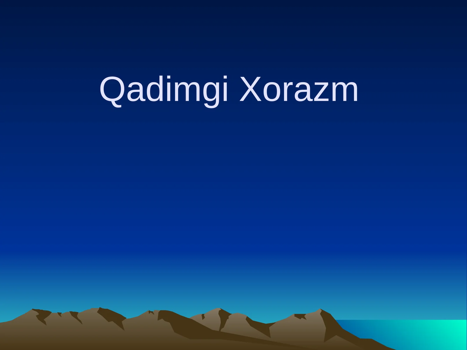 Qadimgi Xorazm