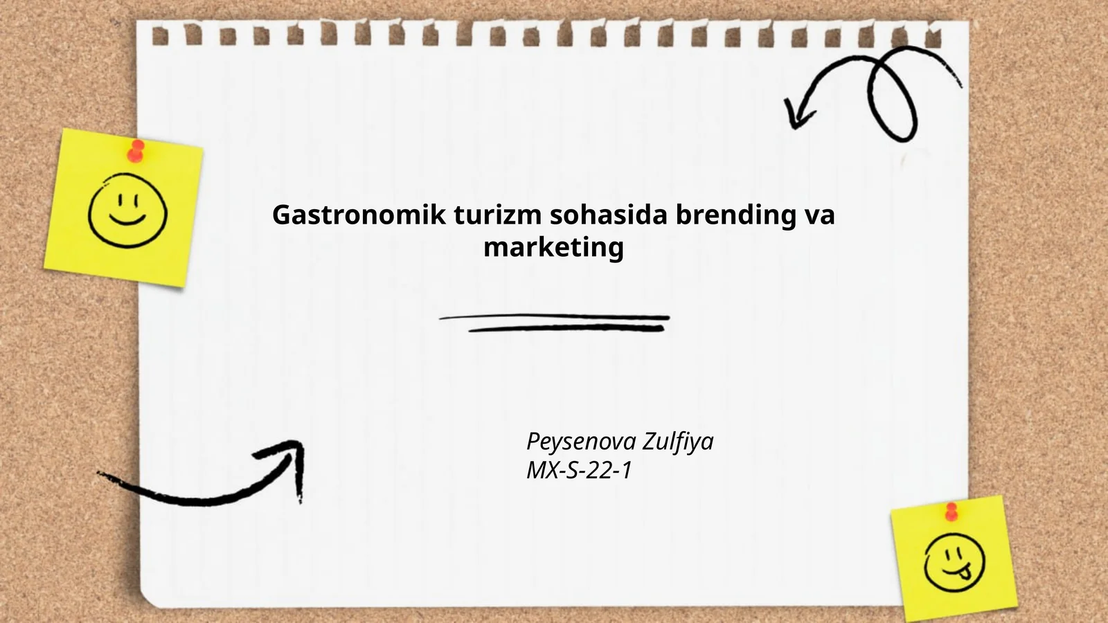 Gastronomik turizm sohasida brending va marketing