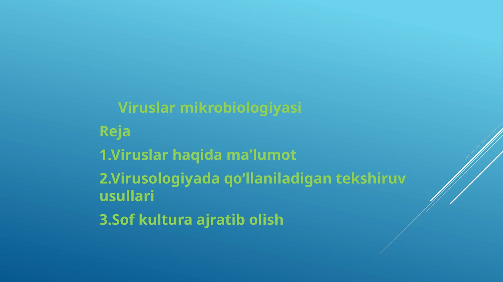 Viruslar mikrobiologiya