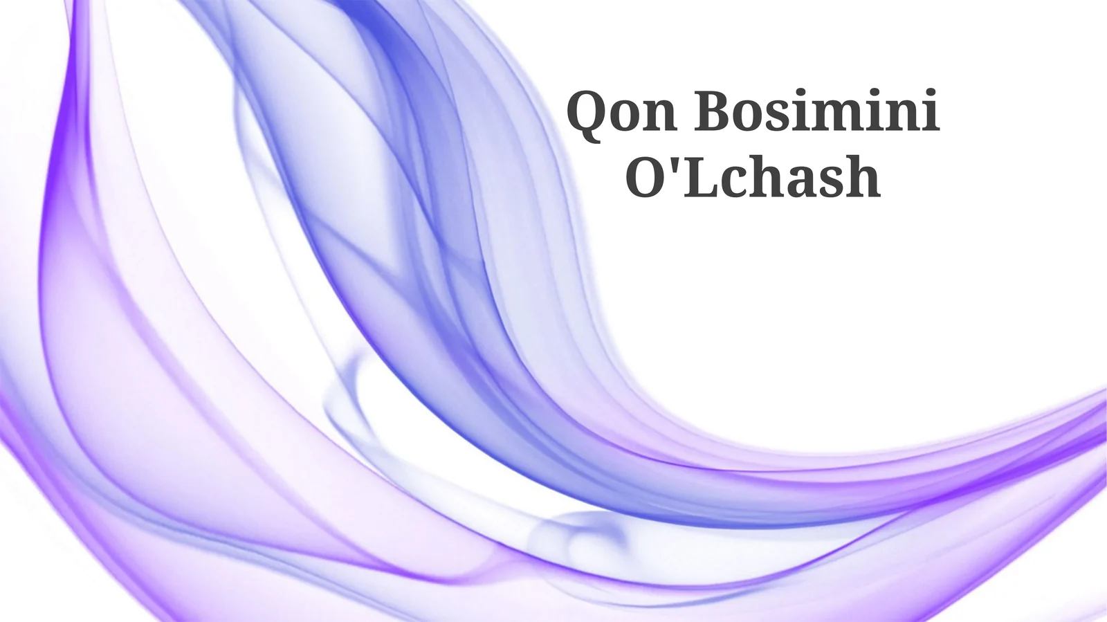 Qon Bosimini O'Lchash