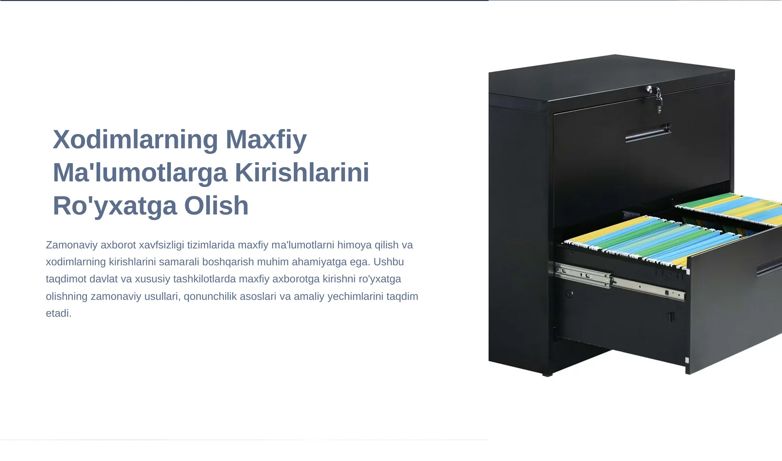 Xodimlarning Maxfiy Ma'lumotlarga Kirishlarini Ro'yxatga Olish