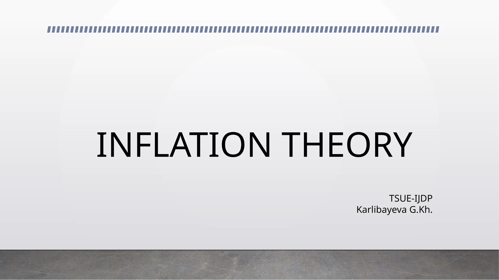 INFLATION THEORY