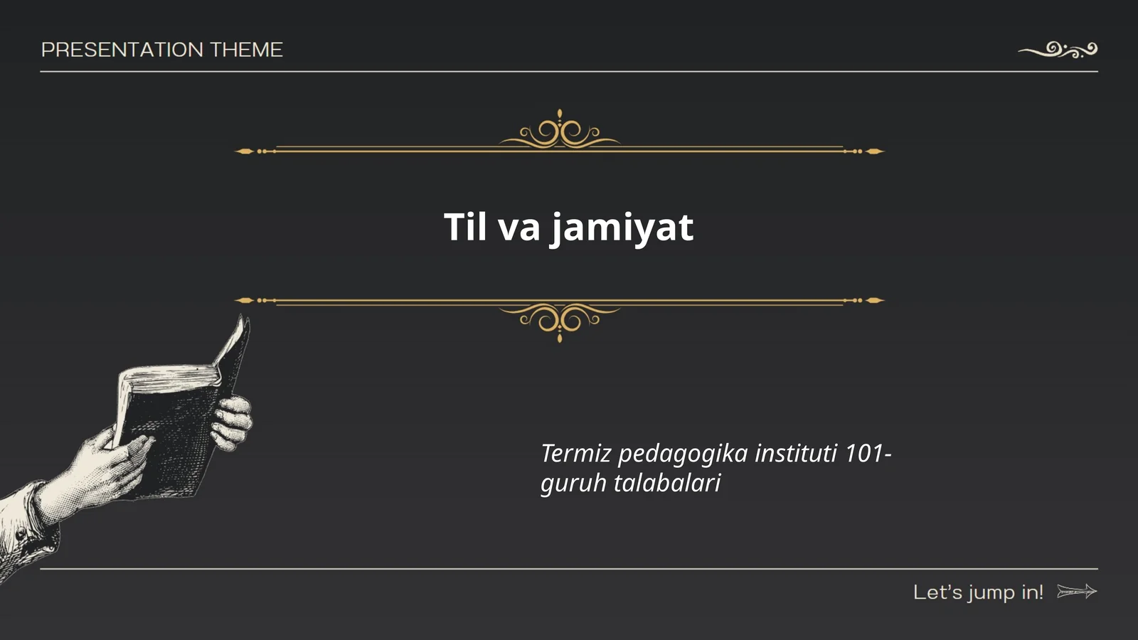 Til va jamiyat darslik