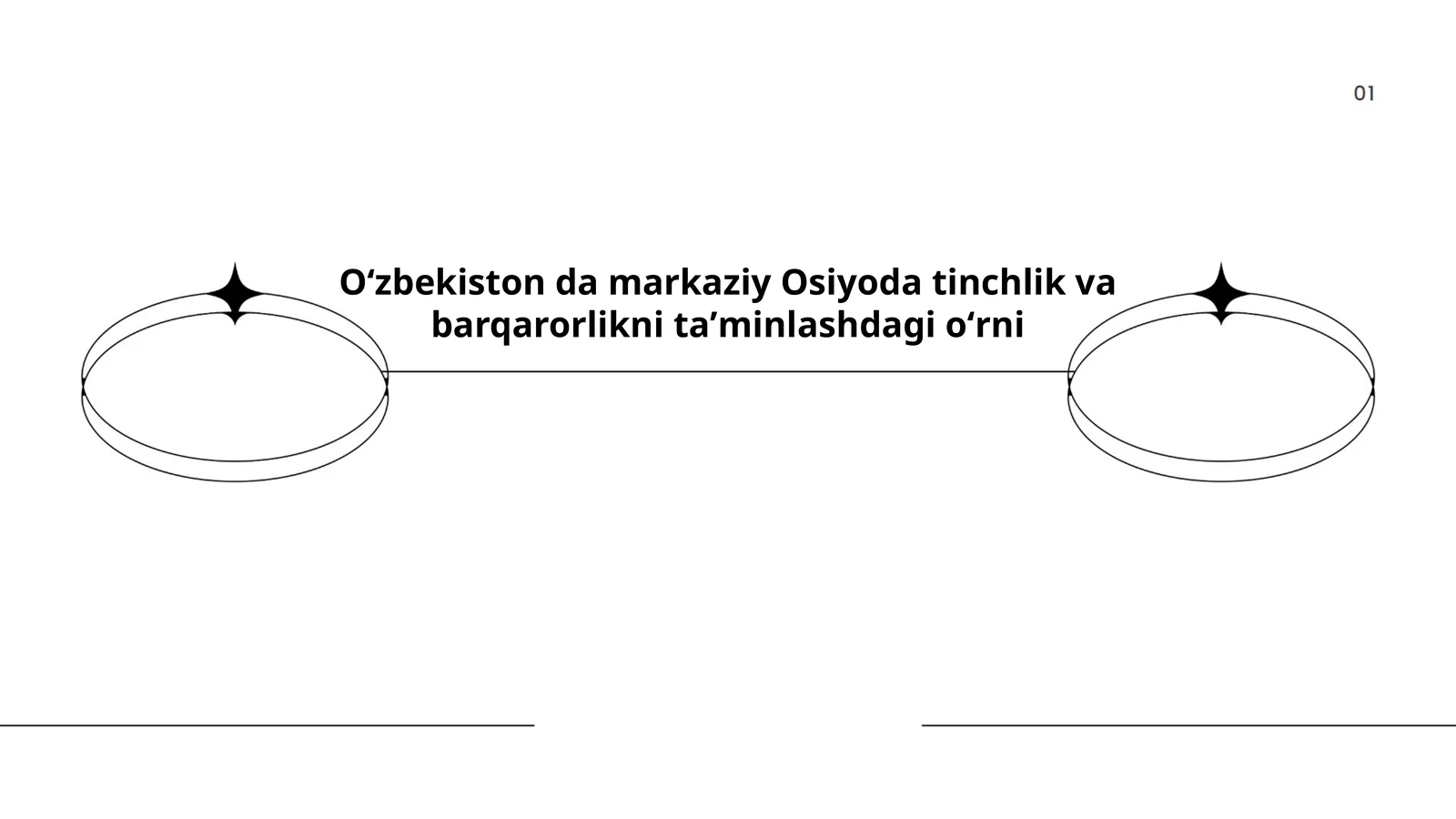 Oʻzbekiston da markaziy Osiyoda tinchlik va barqarorlikni taʼminlashdagi oʻrni