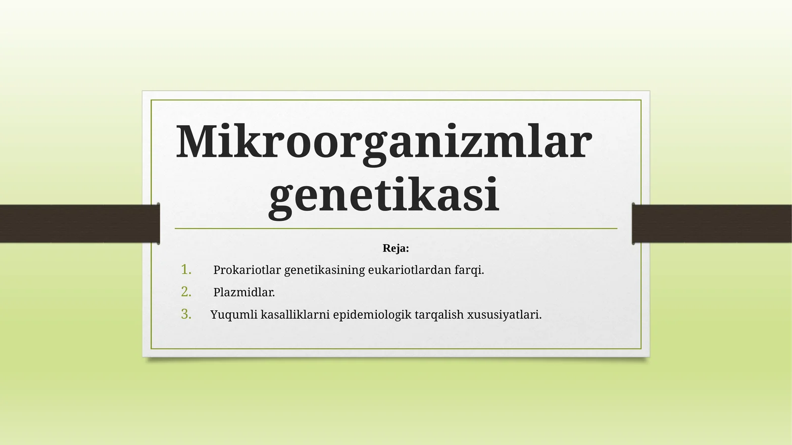 Mikroorganizmlar genetikasi