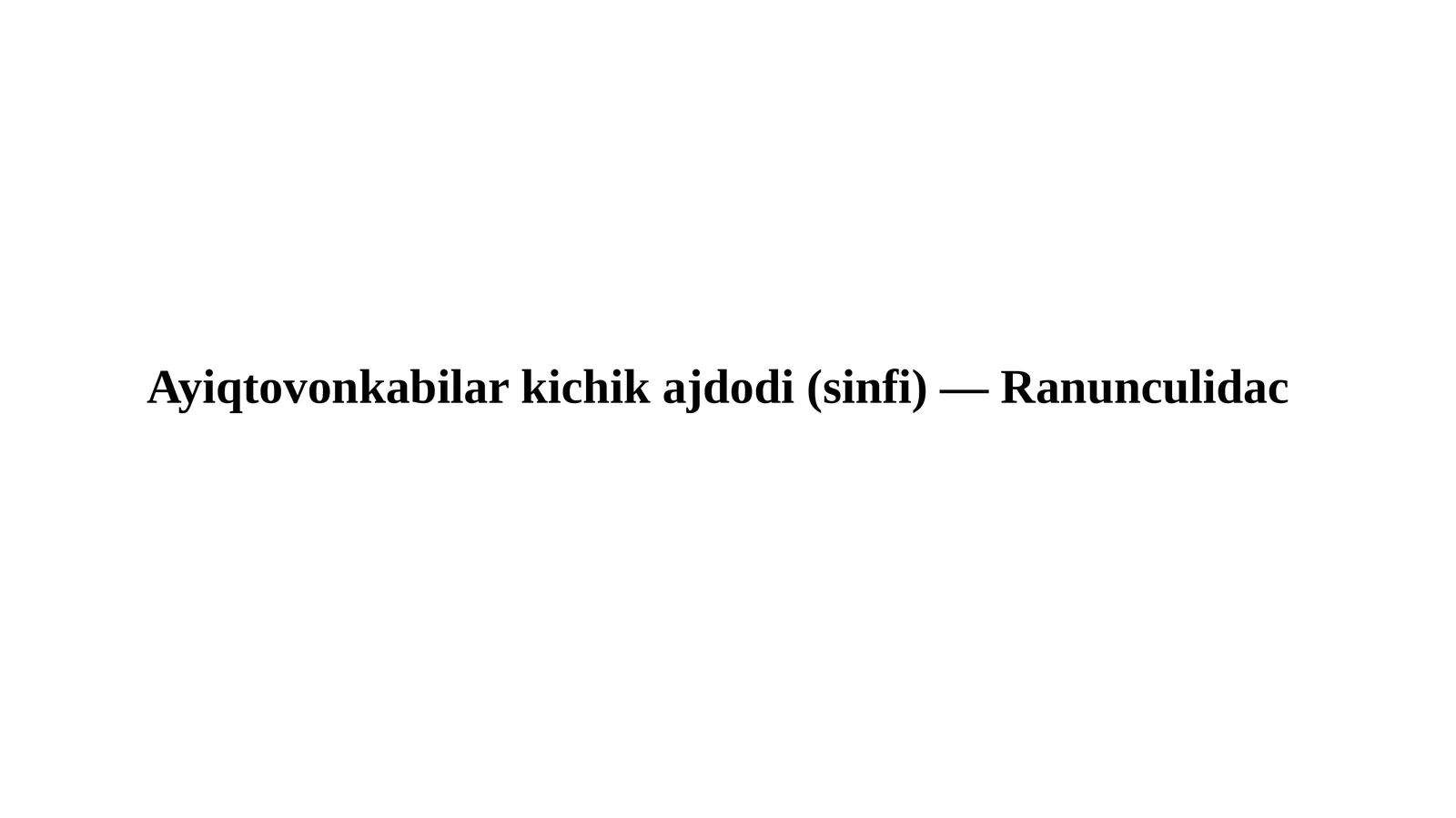 Ayiqtovon kabi larki chika jdodi(sinfi)