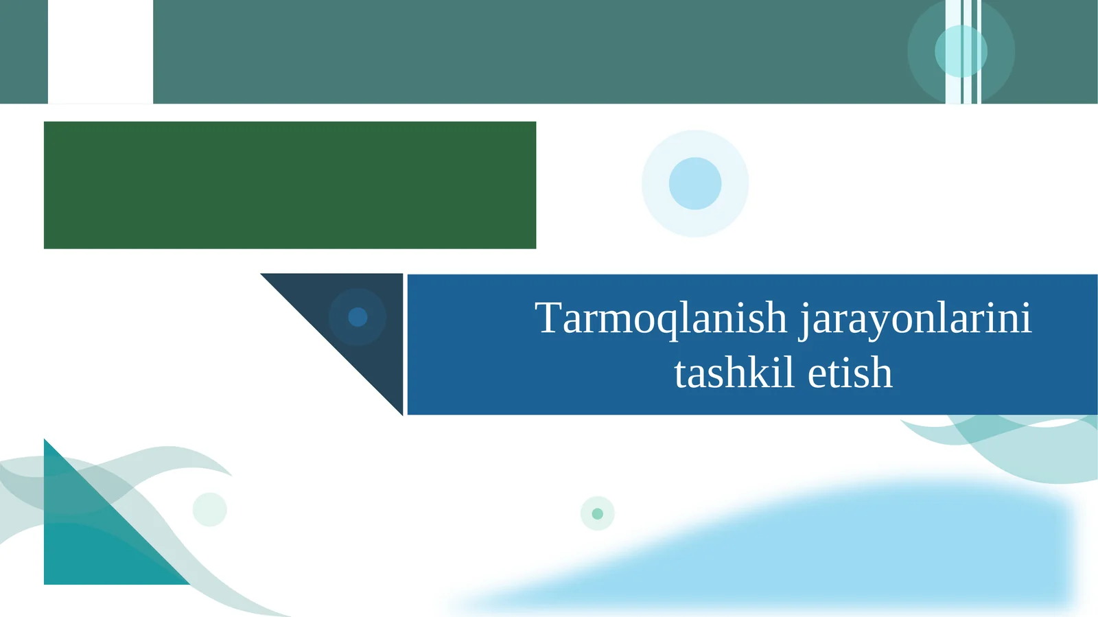 Mа’ruza rejasi