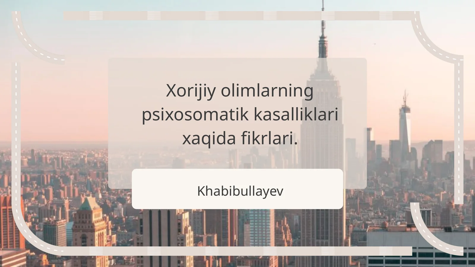 Xorijiy olimlarning psixosomatik kasalliklari xaqida fikrlari