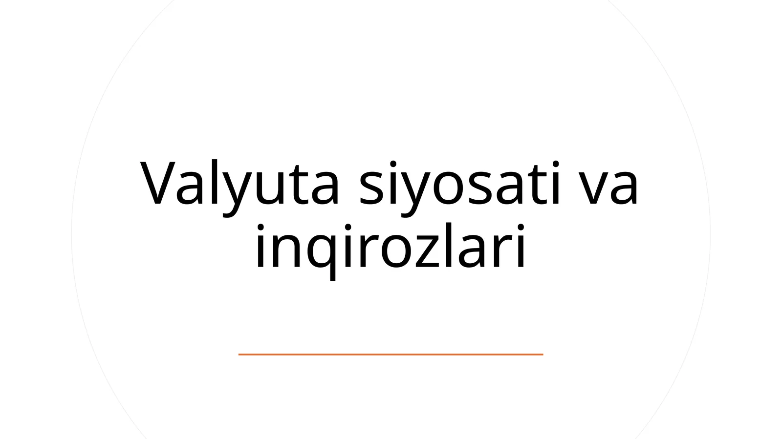 Valyuta siyosati va inqirozlari