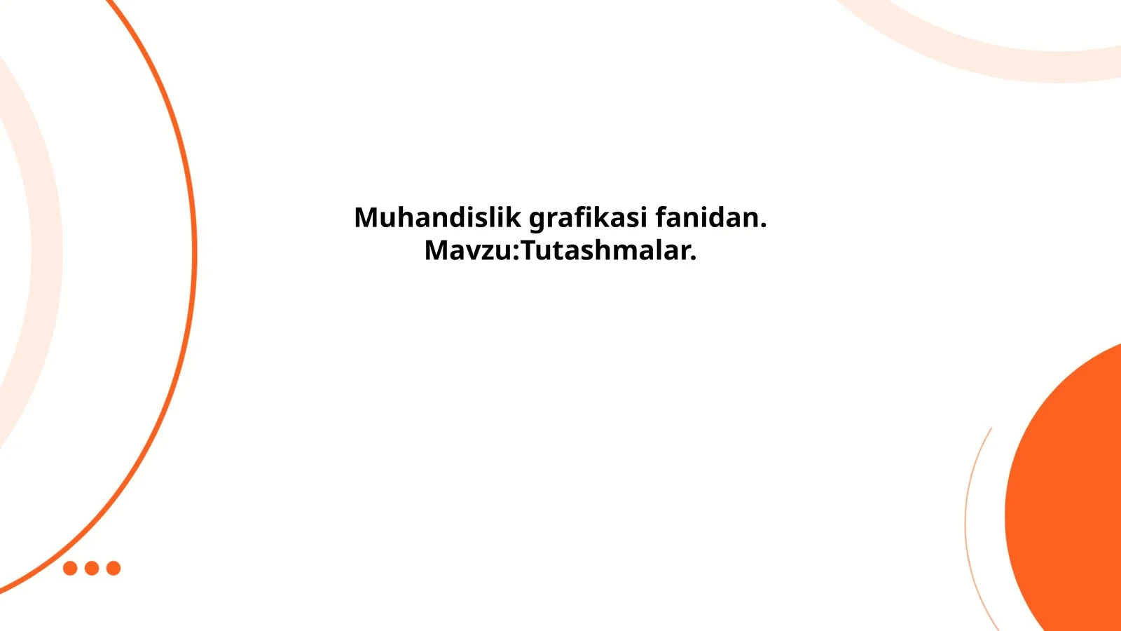 To'g'ri chiziqlar tutashmasi
