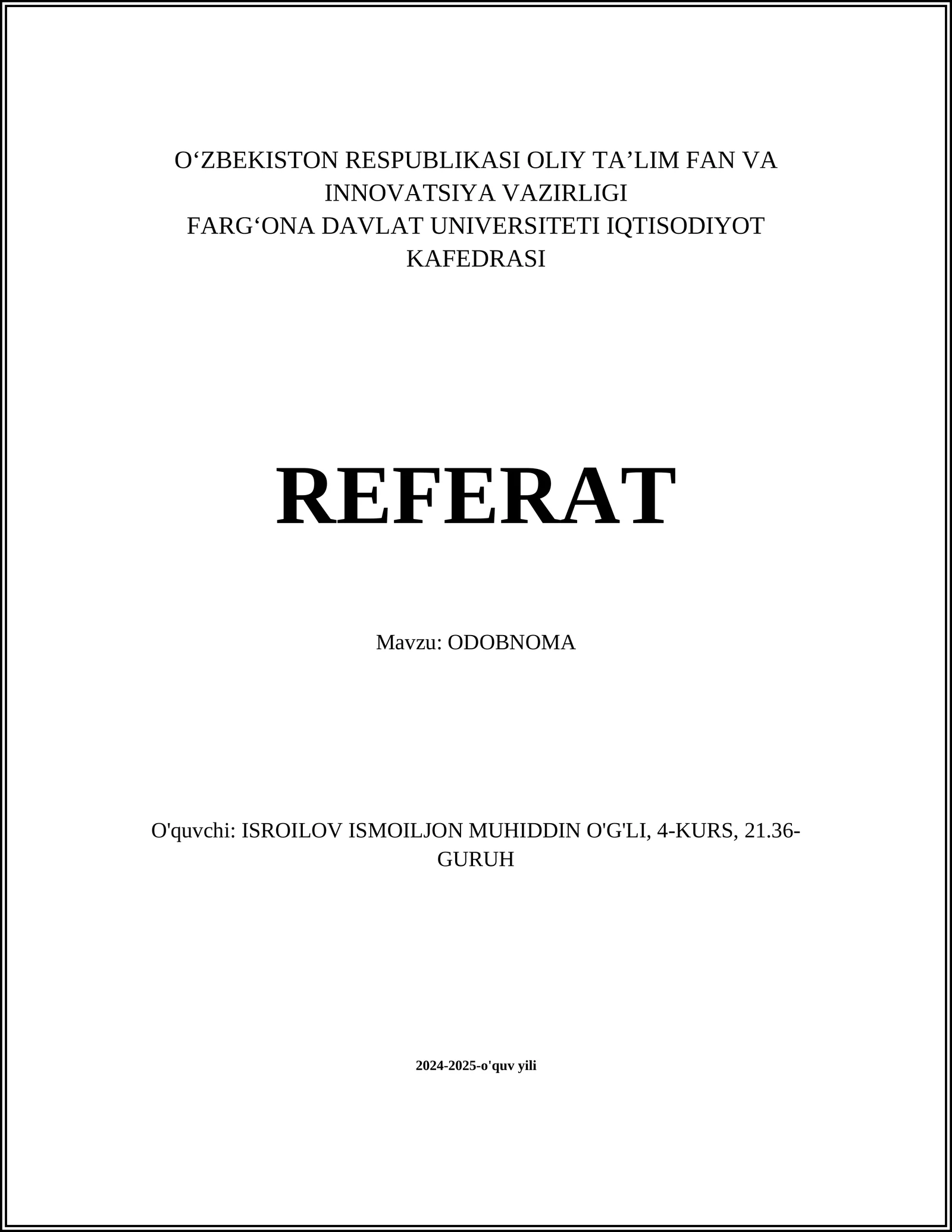 ODOBNOMA