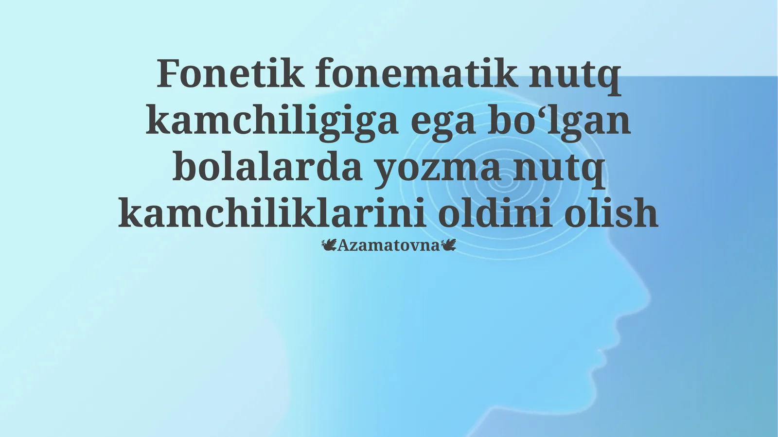 Fonemik-fonetik nutq buzilishlari