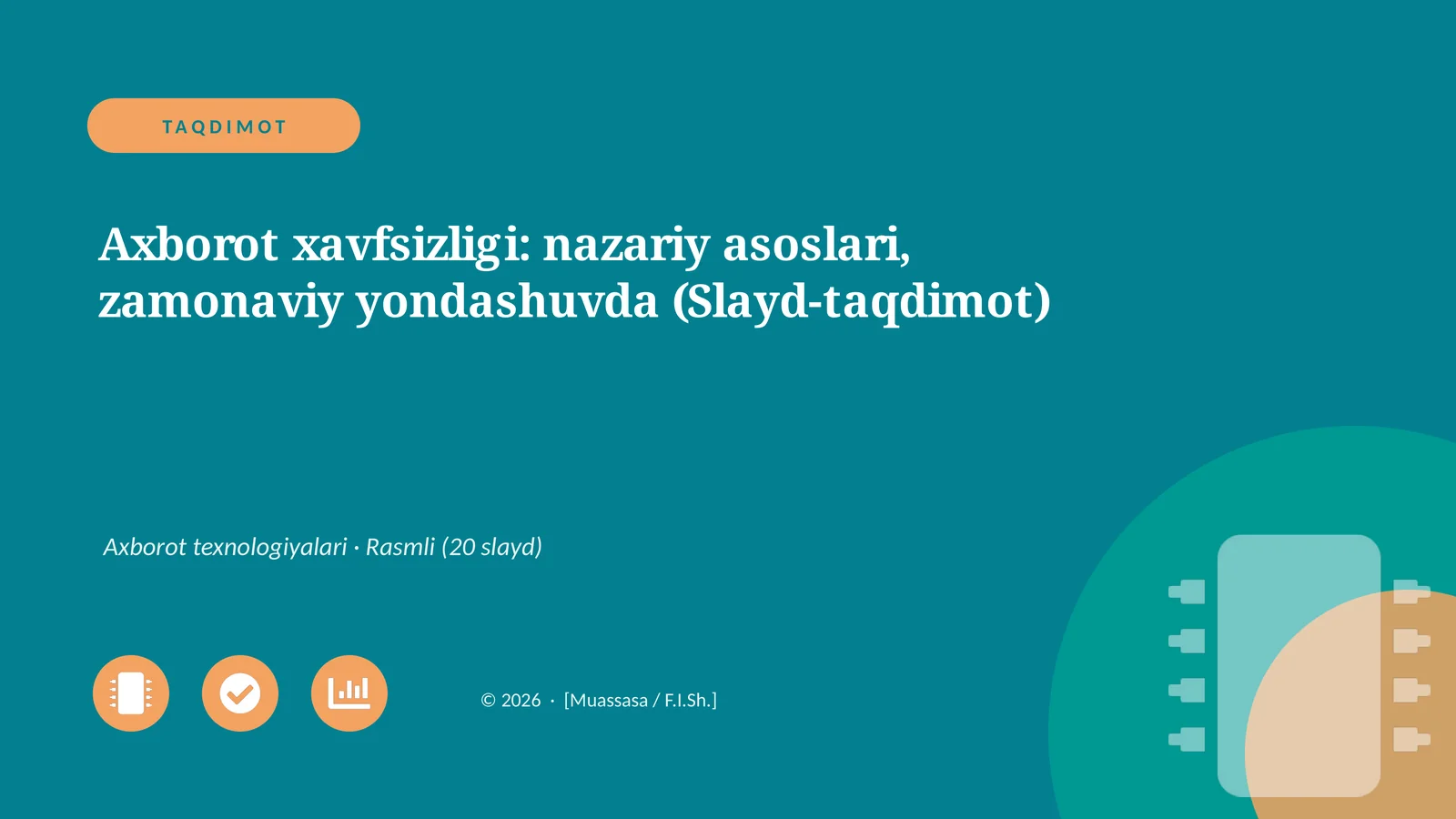 Axborot xavfsizligi: nazariy asoslari