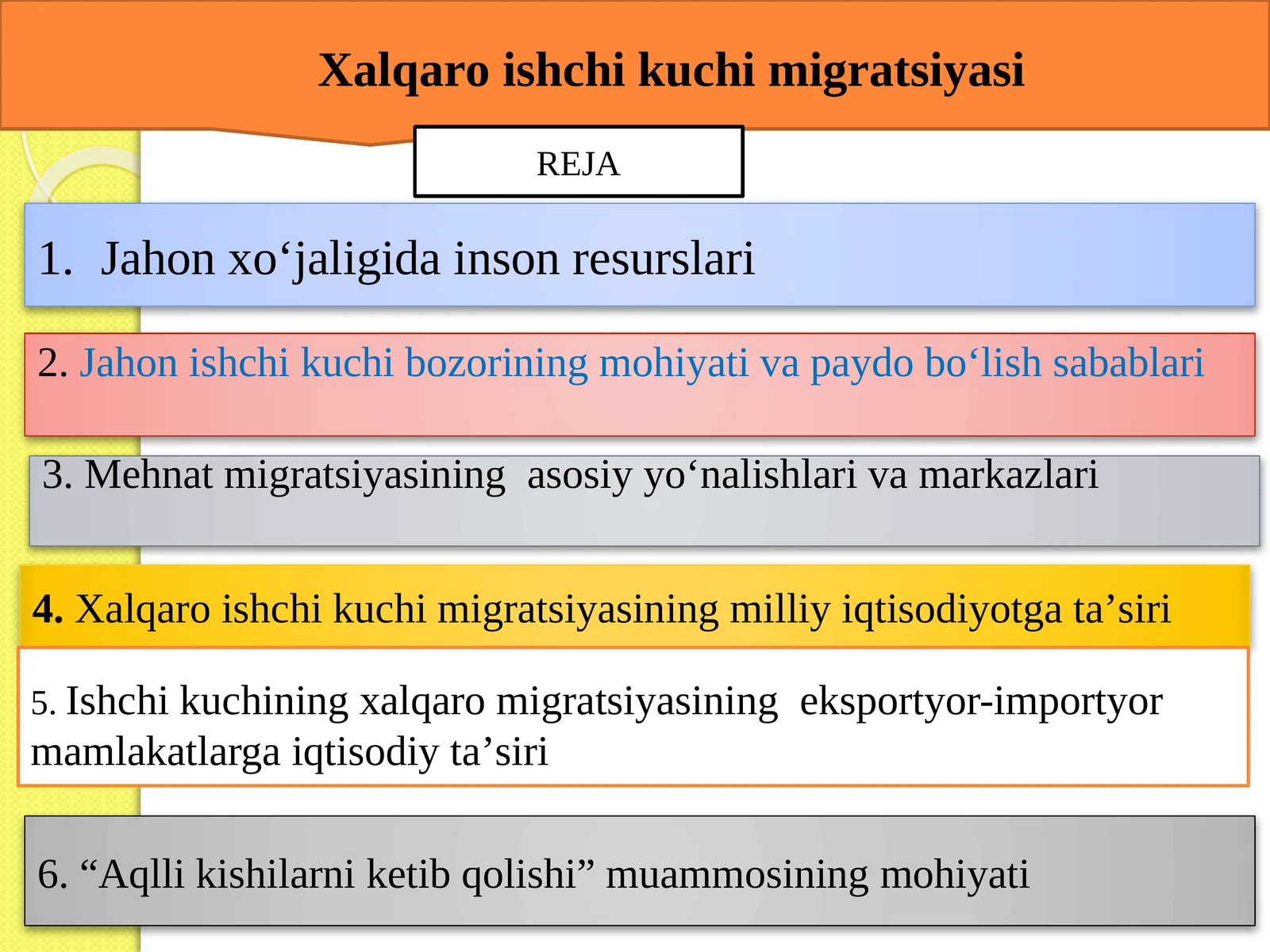 Хаlqаrо ishchi kuchi migrаtsiyasi