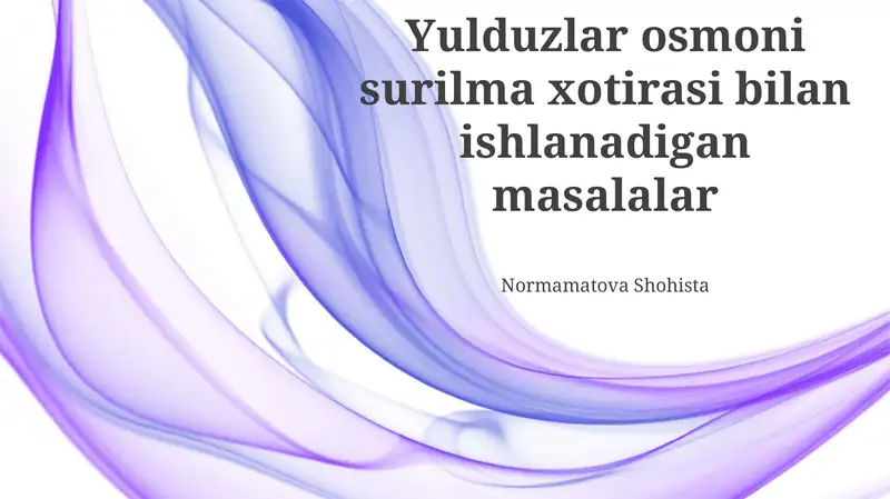 Normamatova Shohista