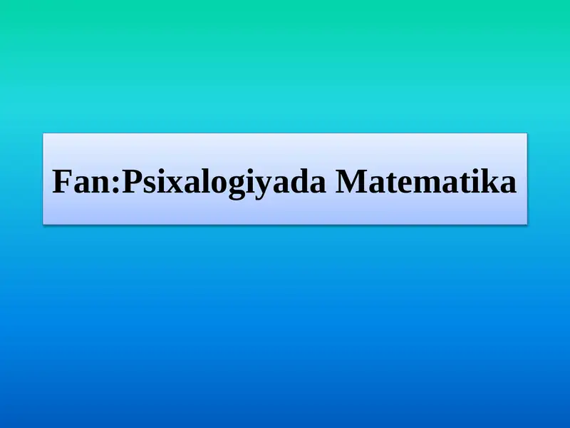 Mavzu:Proporsiya, to‘g‘ri va teskari proporsional miqdorlar. Foiz va murakkab foiz haqida dastlabki tushunchalar.