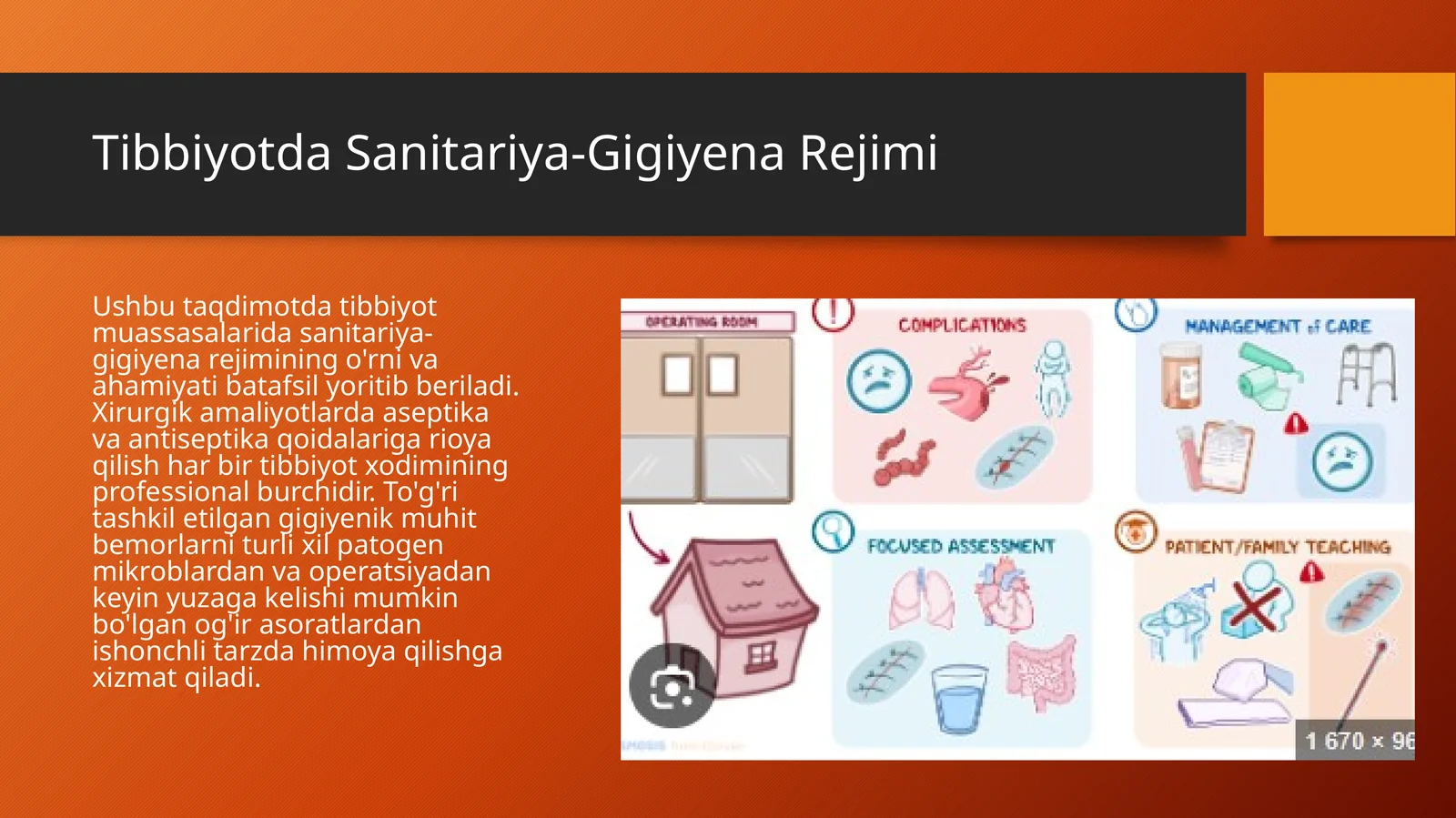 Tibbiyotda Sanitariya-Gigiyena Rejimi xirurgik bemorlar gigeyenasi