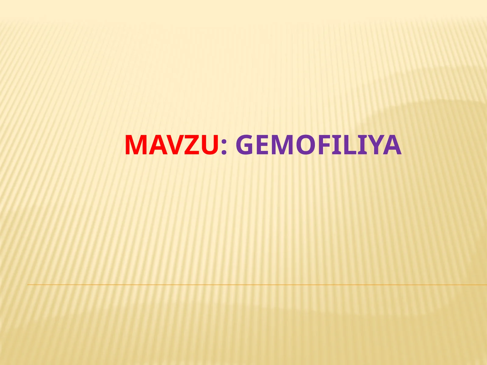 Gemofiliya
