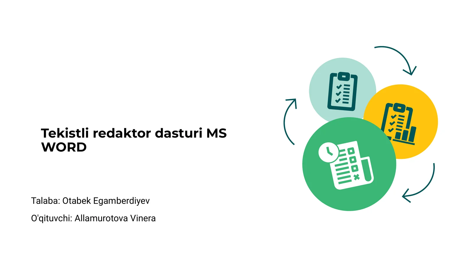 MS WORD dasturi