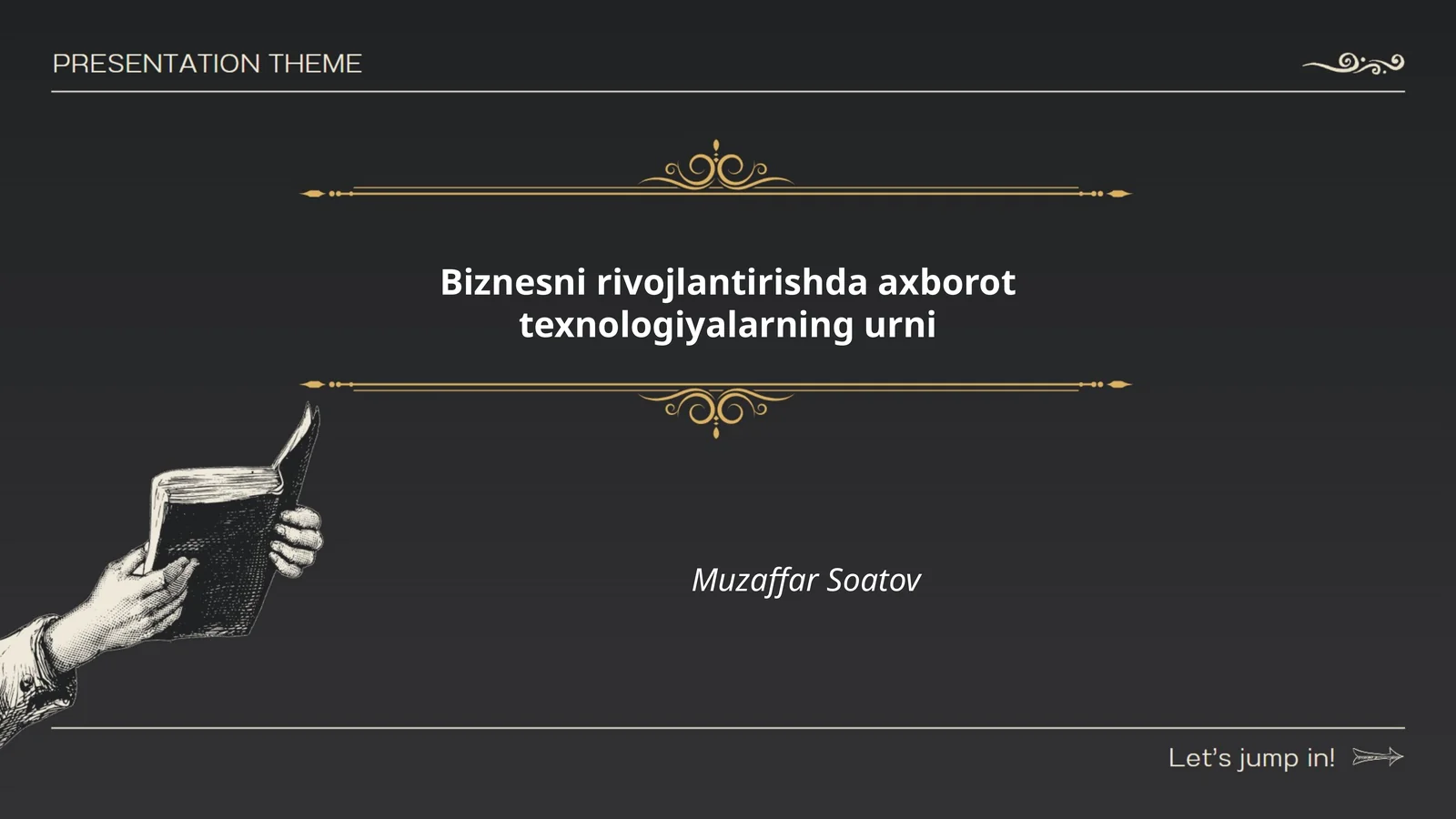 Biznesni rivojlantirishda axborot texnologiyalarning urni