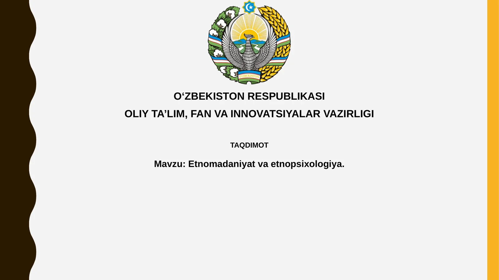 Etnomadaniyat va etnopsixologiya