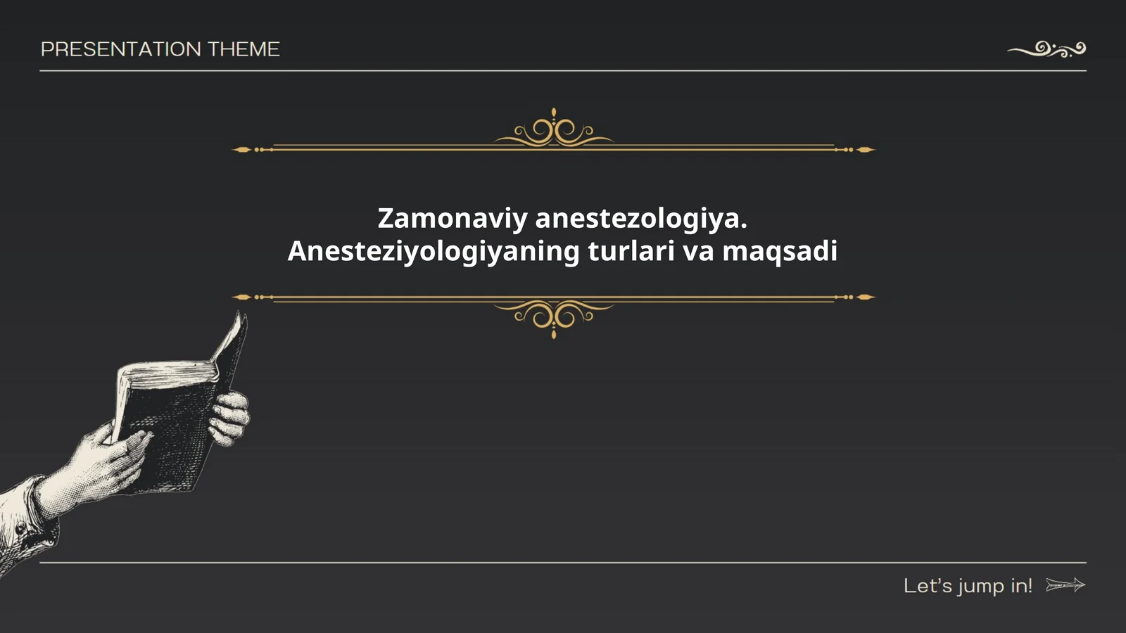 Zamonaviy anestezologiya. Anesteziyologiyaning turlari va maqsadi
