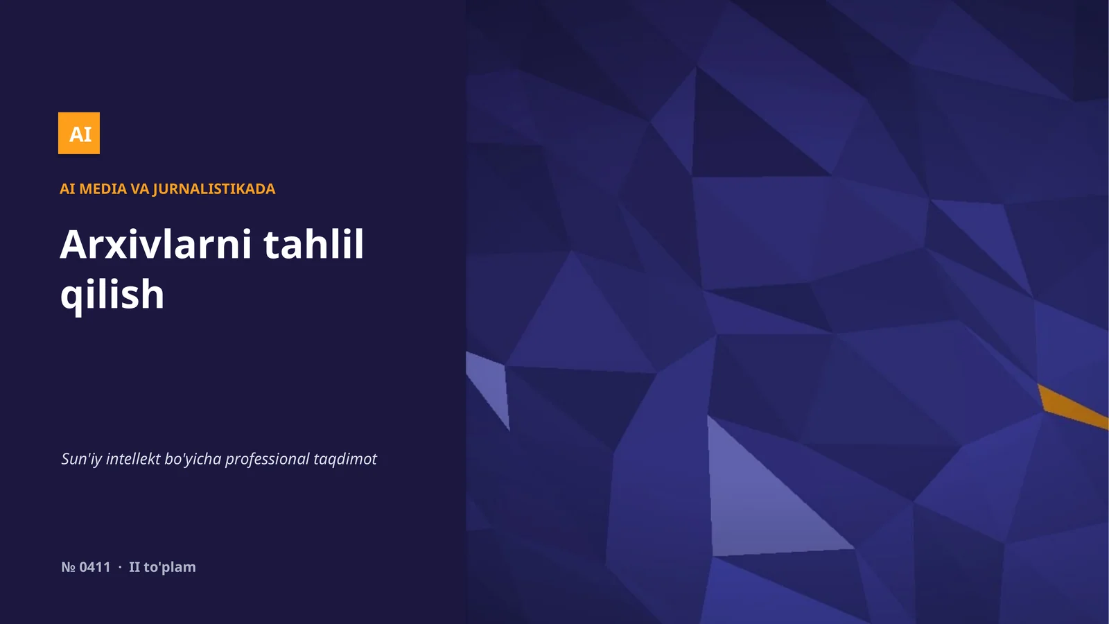 Arxivlarni tahlil qilish