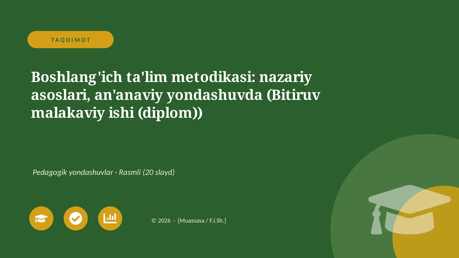 Boshlang'ich ta'lim metodikasi: nazariy asoslari