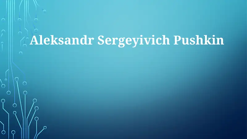 Aleksandr Sergeyivich Pushkin
