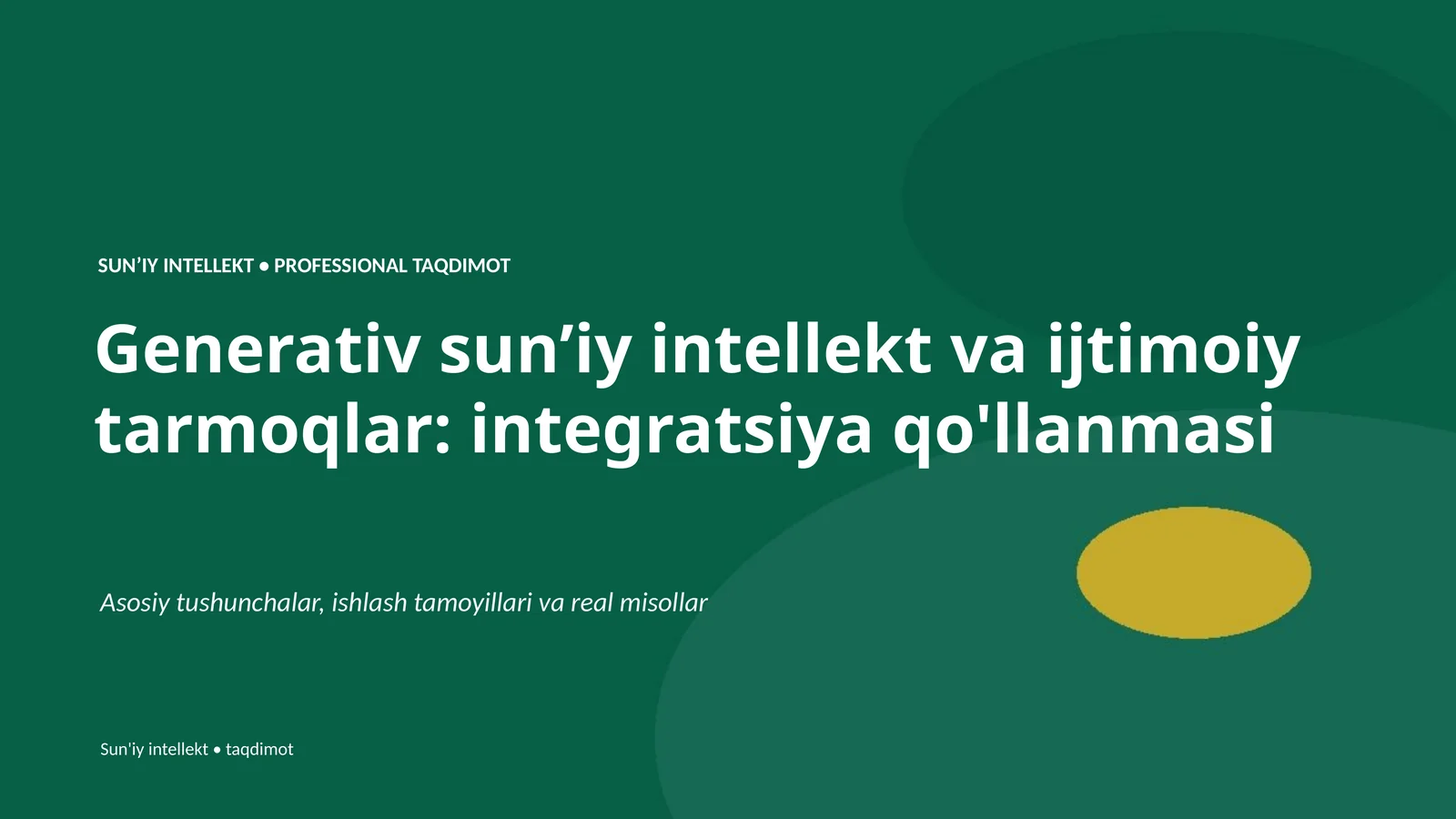 Generativ sunʼiy intellekt va ijtimoiy tarmoqlar: integratsiya qo'llanmasi