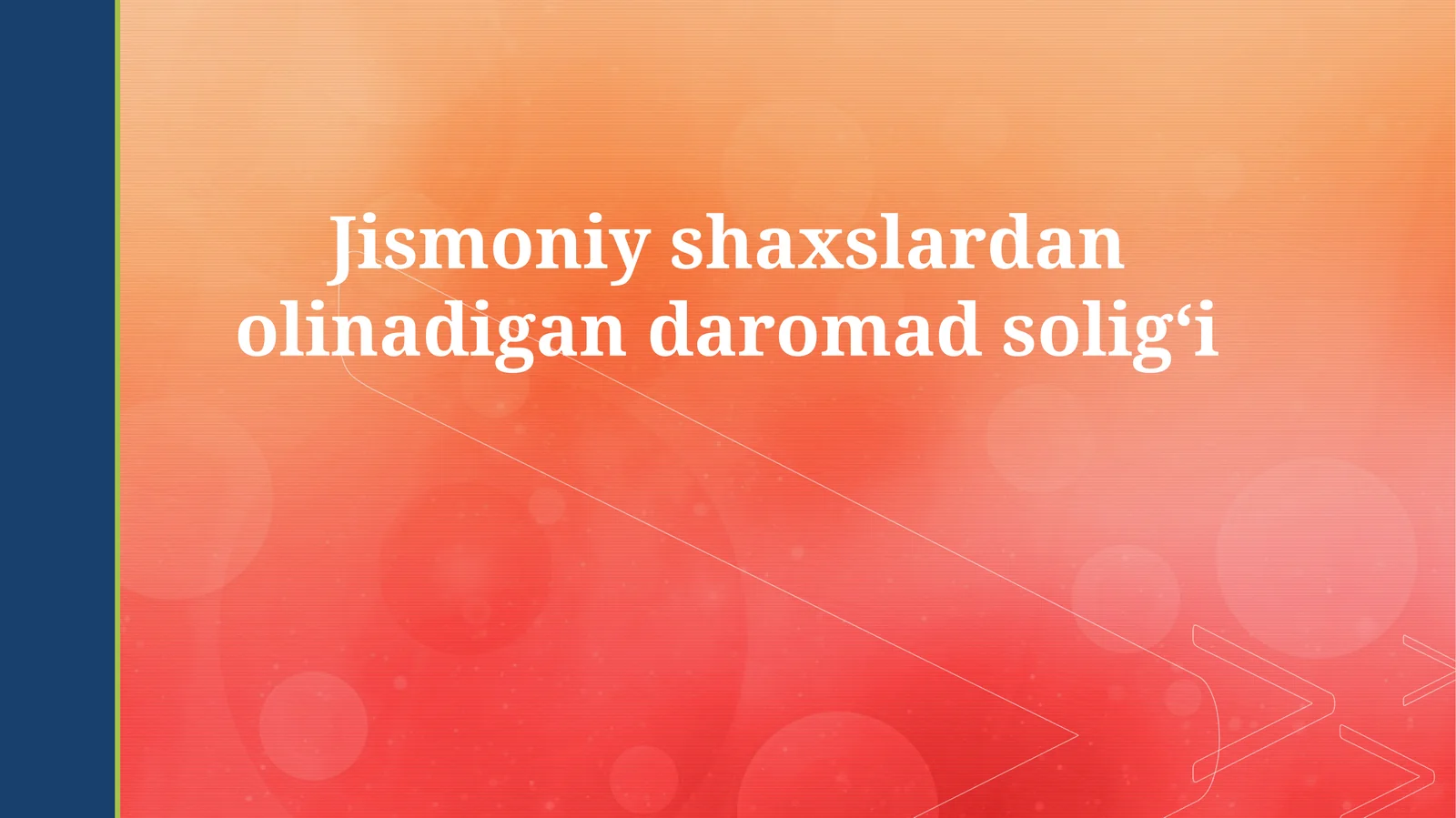 Jismoniy shaxslardan olinadigan daromad soligʻi