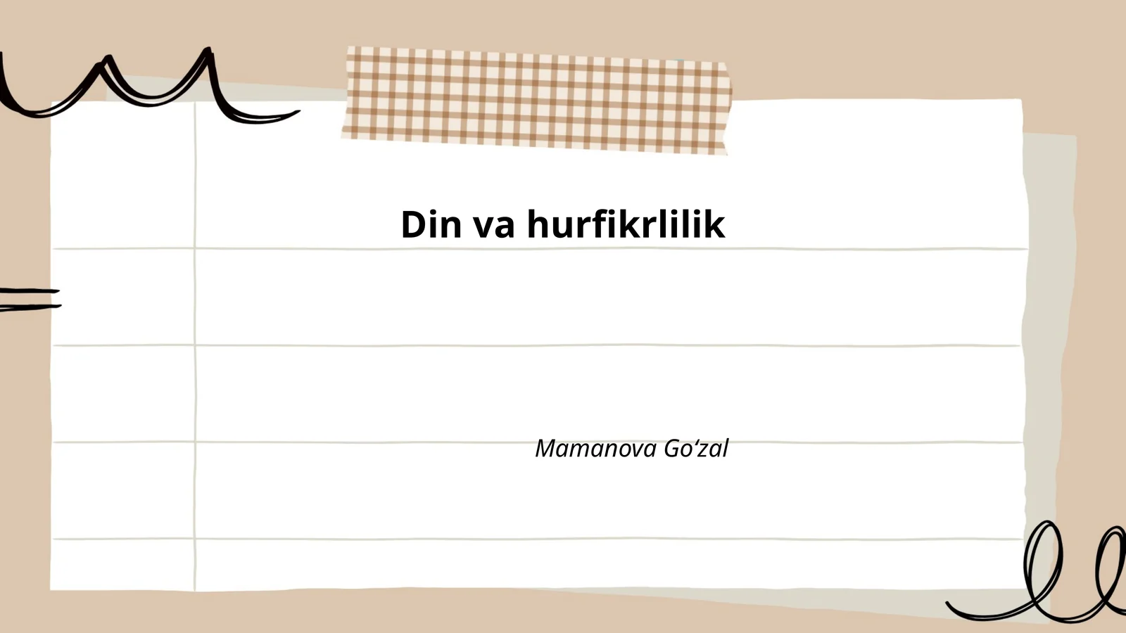 Din va hurfikrlilik