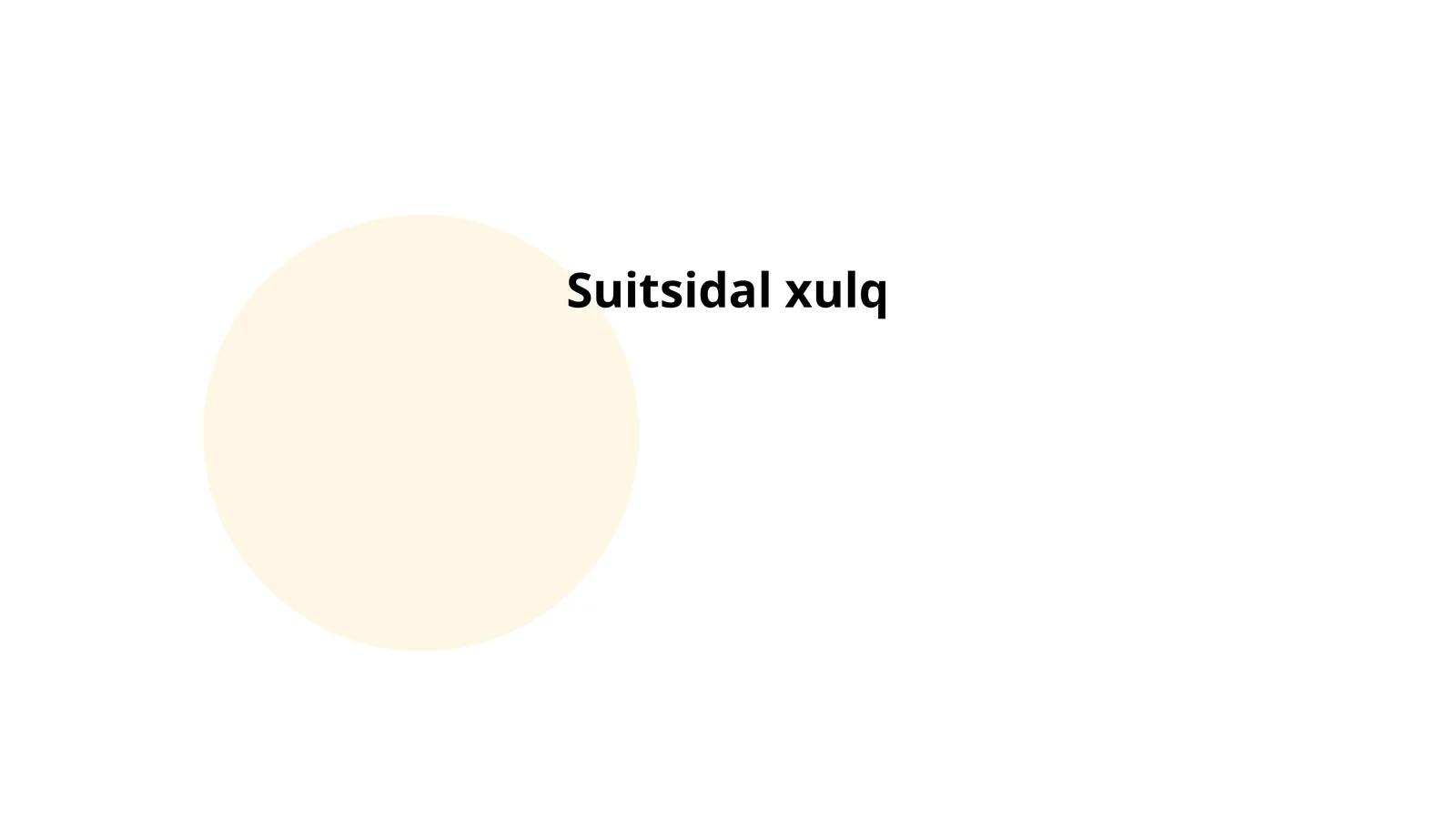 Suitsidal xulq